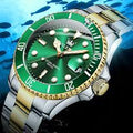OLEVS Men's Watches Classic Luxury Fine Steel Strap Big Date Original Quartz Wristwatch for Man Waterproof Luminous Trend Dress